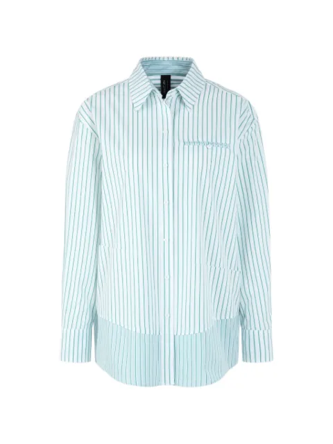 MARCCAIN pocket striped shirt Green AS5111W15