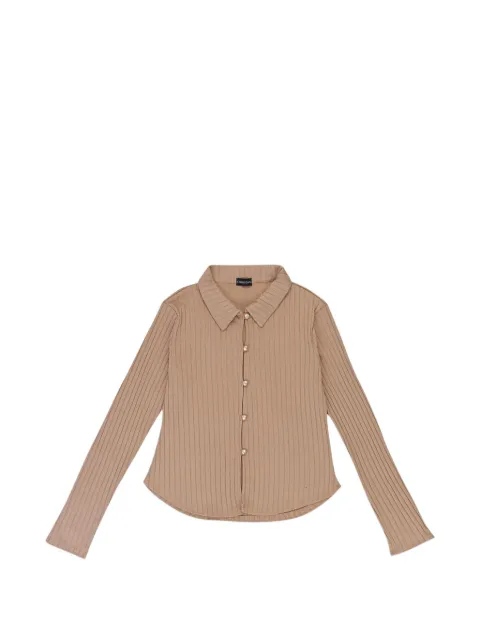 Callipygian faux-pearl ribbed cardigan Neutrals 95CPN1085