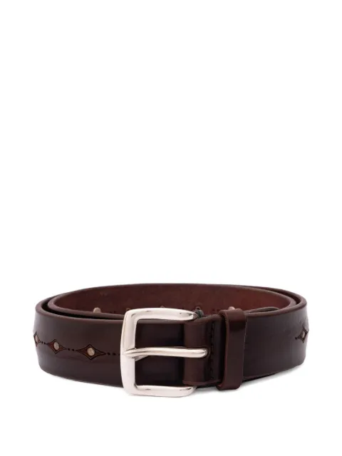 Orciani stud-embellished cut-out belt Brown U08329BUS098