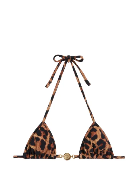 Reina Olga printed bikini top Brown SPLASHTOP