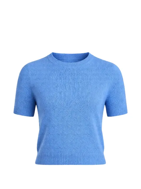 Guest In Residence patterned knit top Blue W40210PL
