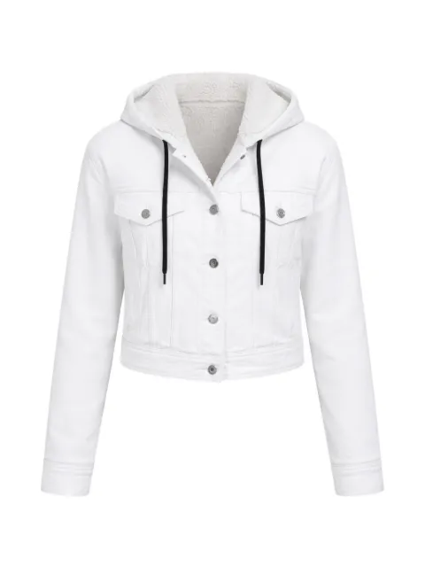 Iceberg button fastening hooded jacket White 20II2PO0316200