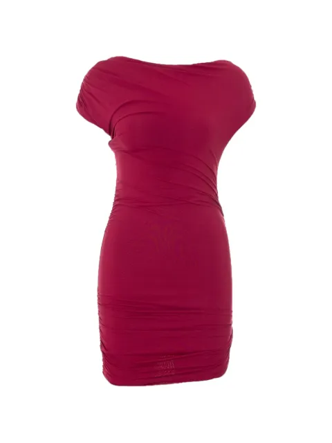 Aniye By open-back ruched mini dress Red 18512502496