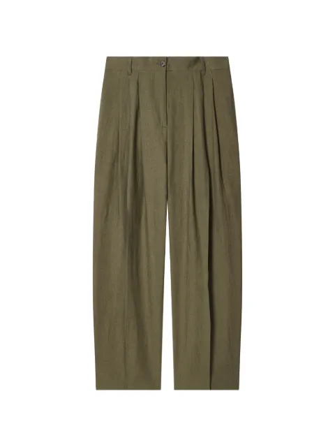 Paul Smith button pleated trousers Green W1R396TV01427