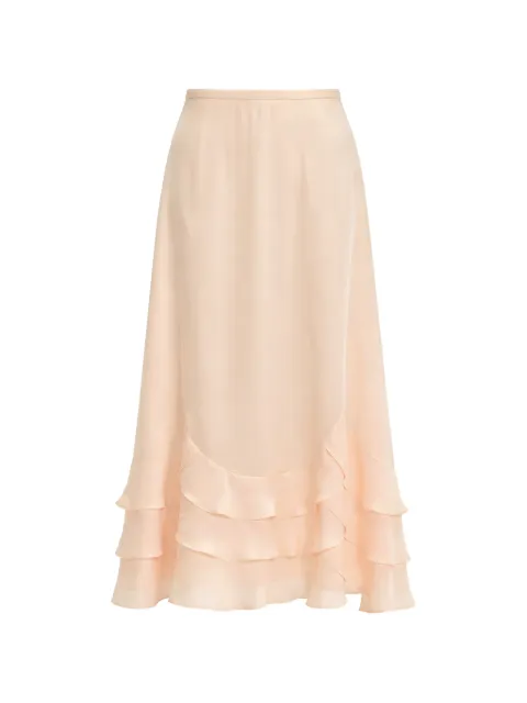 Simone Rocha ruffled midi skirt Pink 31891313