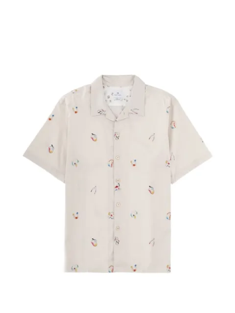 PS Paul Smith short-sleeve pattern shirt Neutrals M2R695UV2258102