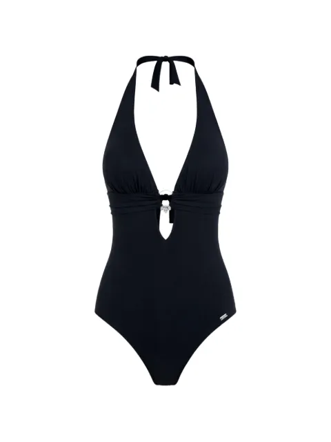 BANANA MOON ring detail one piece swimsuit Black KALIMABLACK