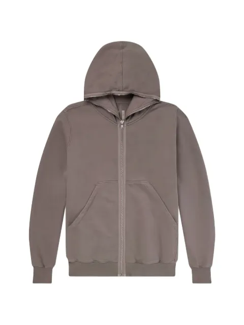 Rick Owens DRKSHDW zip-up hoodie Brown DU01F4283F