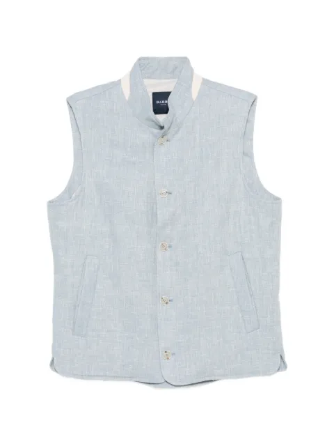 Barba Orion buttun-up gilet Blue EASYJDOPPIOPETTO53058