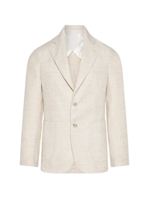Barba check blazer Neutrals MONOSQ53017