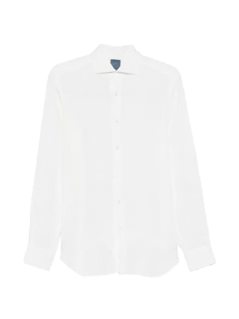 Barba paisley-jacquard shirt White L4U13P0154062