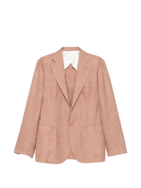 Barba single-breasted blazer Red MONOU53007