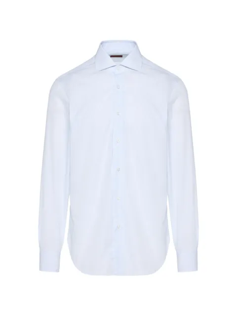 Barba striped shirt Blue D2U13P0154201