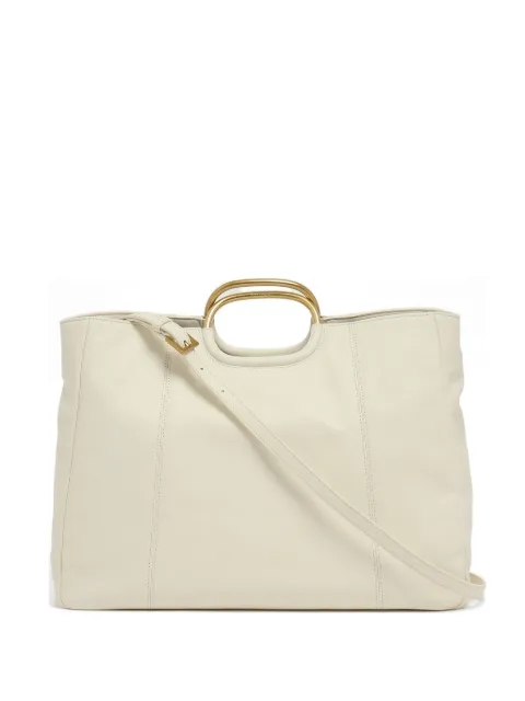 TWINSET metal-handle leather tote bag Neutrals 261TD8450