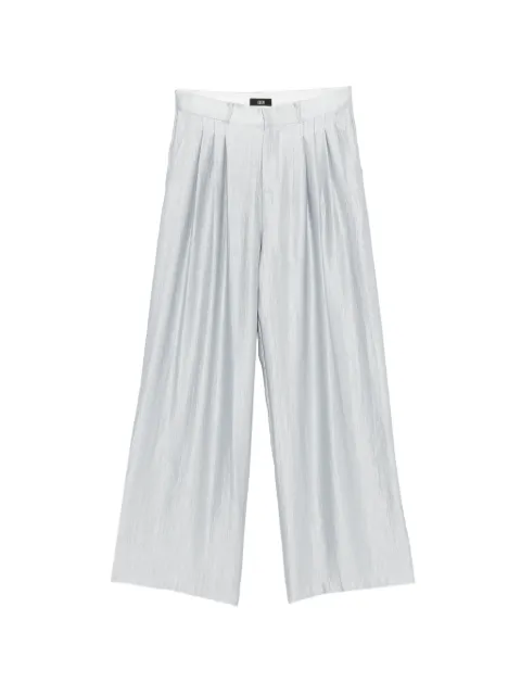 Eleh pleated palazzo pants Grey SS260403