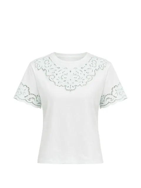 TWINSET lace details T-shirt White 261TP2440