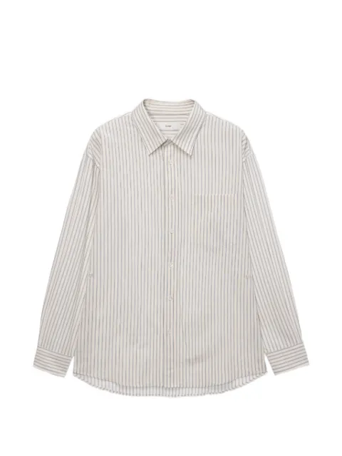 DUNST 2-Way striped pocket shirt Neutrals UDSH6A105098