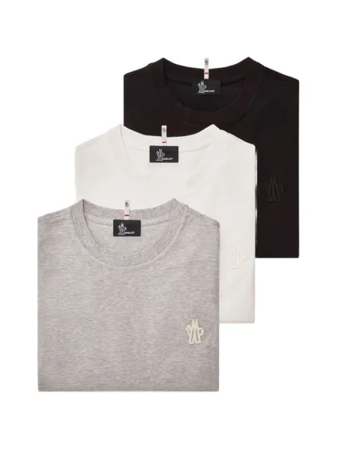 Moncler Grenoble logo T-shirt (set of three) White L10978C000038790F