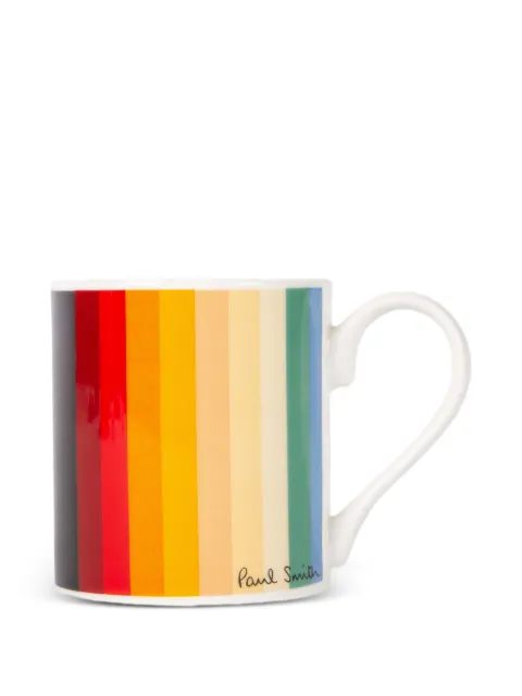 Paul Smith stripe print mug White M1AMUGSTPRINT