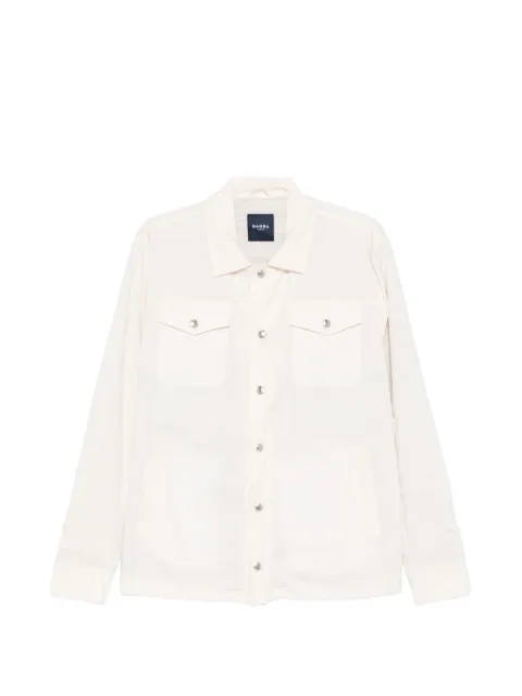Barba press-stud flap-pocket shirt jacket Neutrals 53067