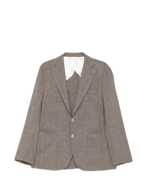 Barba single-breasted blazer Brown MONOU53061