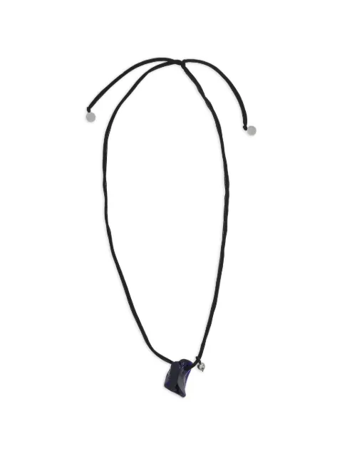 Maria Calderara stone-pendant necklace Black 2V119BPBLU