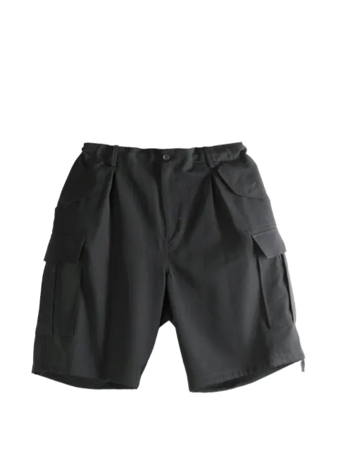 Yohji Yamamoto pleated cargo shorts Black HKP09100