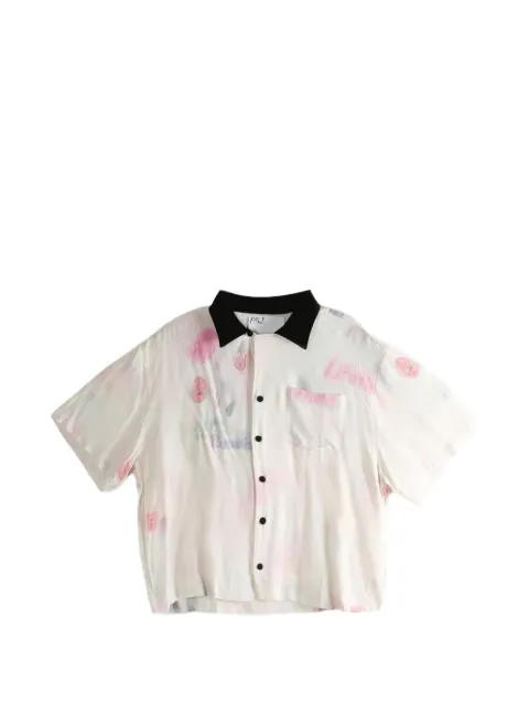 Paly graphic-print shirt Neutrals 10U001Q1010MLTMULTI