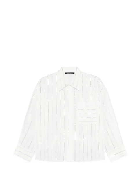 Pennyblack chest-pocket striped shirt White 2611111023200006