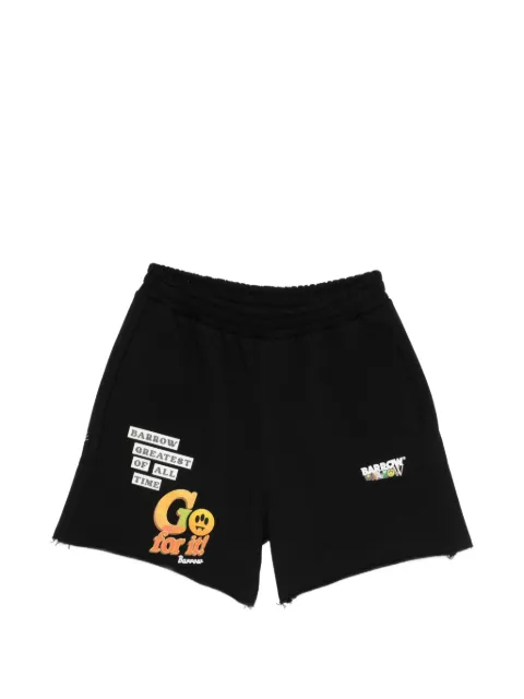 BARROW logo-print shorts Black S6BWUABE034