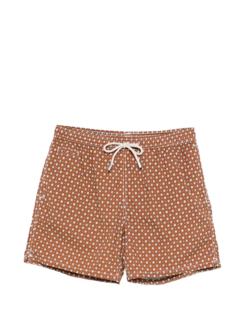 MC2 Saint Barth Lighting floral-print swim shorts Brown LIG0016