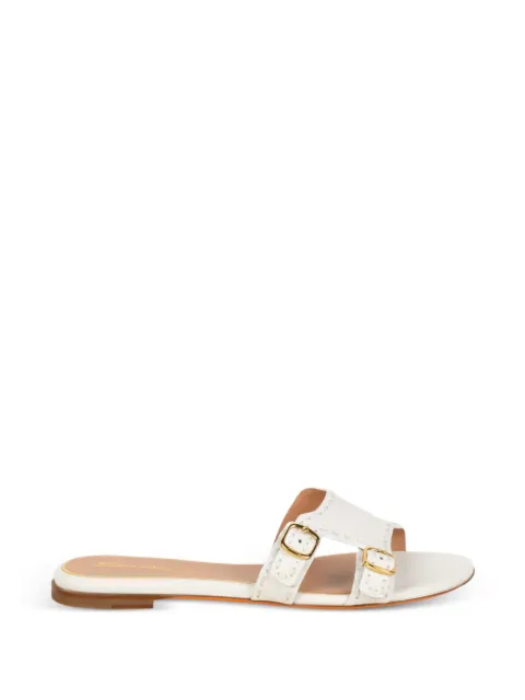 Santoni buckle strap sandals White WHPF72114HA1TWKAI48