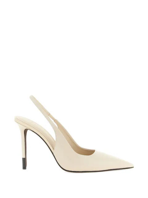 Brunello Cucinelli pointed monile leather pumps Neutrals MZSKC2828C8905