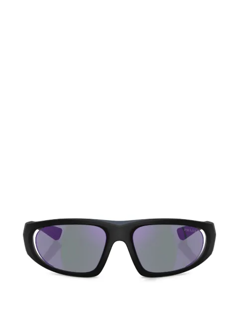 Prada Linea Rossa rectangle logo sunglasses Blue 0PSB03