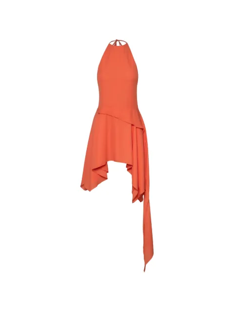 Baobab Lorenza halter-neck asymmetric dress Orange 6580866