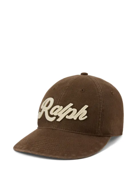 Polo Ralph Lauren logo-patch cotton-twill ball cap Brown 710P04900504