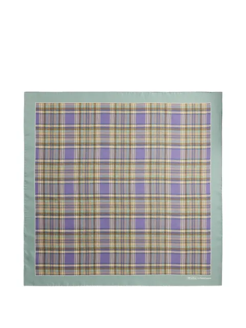 Polo Ralph Lauren tartan-print silk bandana Green 712B18724001