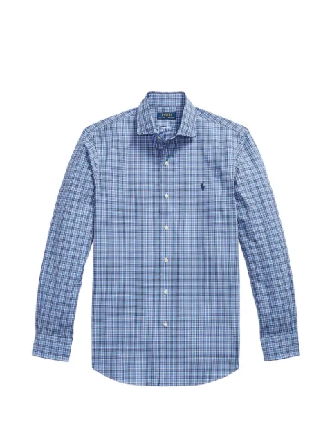 Polo Ralph Lauren plaid-pattern Pony-embroidered shirt Blue 710974534503