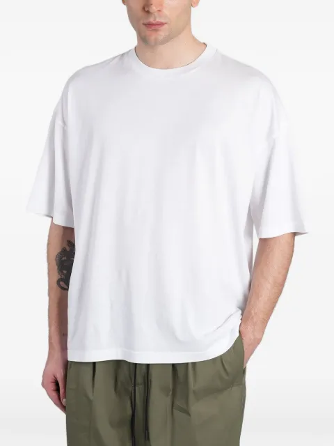Roberto Collina dropped-shoulder crewneck cotton T-shirt White 261MYA51221