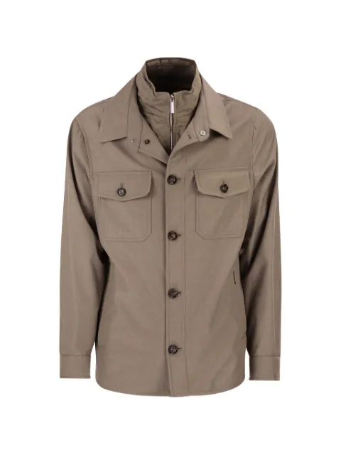 Moorer Dulac-PUM jacket Brown MOUGI101278TEPA184