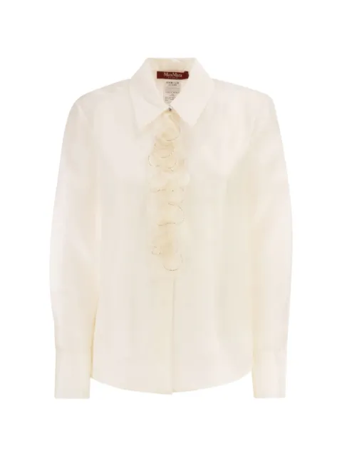 Max Mara Mseagi embroidered shirt Neutrals 2616261013600