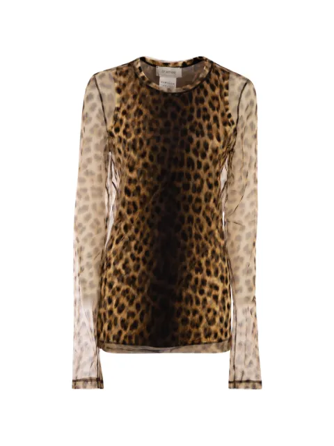 Sportmax Zebu animal-print top Neutrals 2612941072600