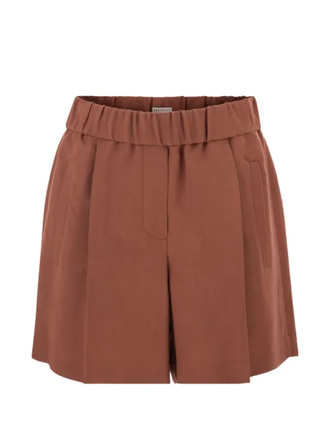 Brunello Cucinelli elasticated-waistband shorts Brown MH126P8955C4182