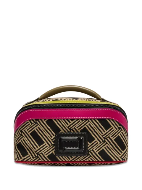 Lancel Monogram jacquard toilet pouch Black A14164KZTU