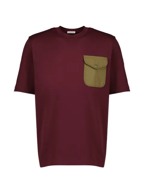 Moncler chest-pocket T-shirt Red L10918C0003989AUG