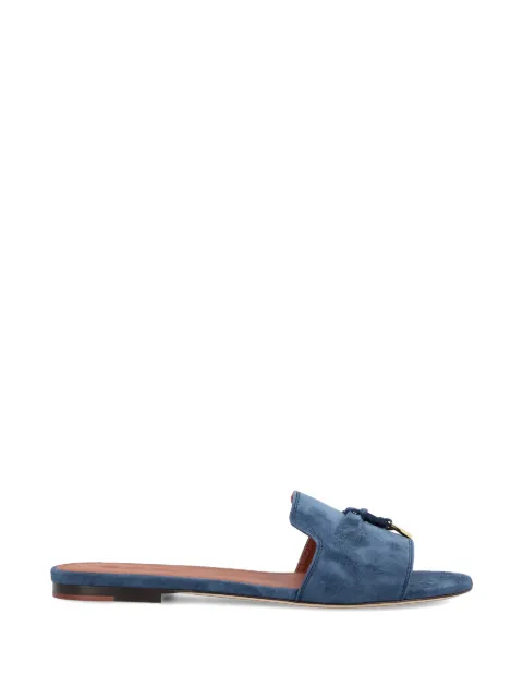 Loro Piana knot-detail sandals Blue FAI5580
