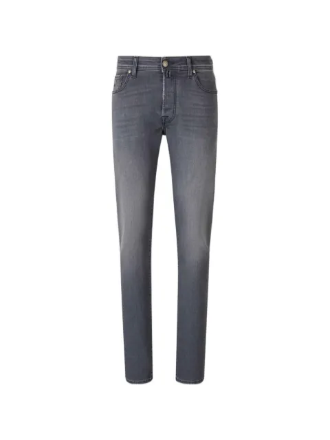 Jacob Cohën logo-patch jeans Grey JUMQE004S3618