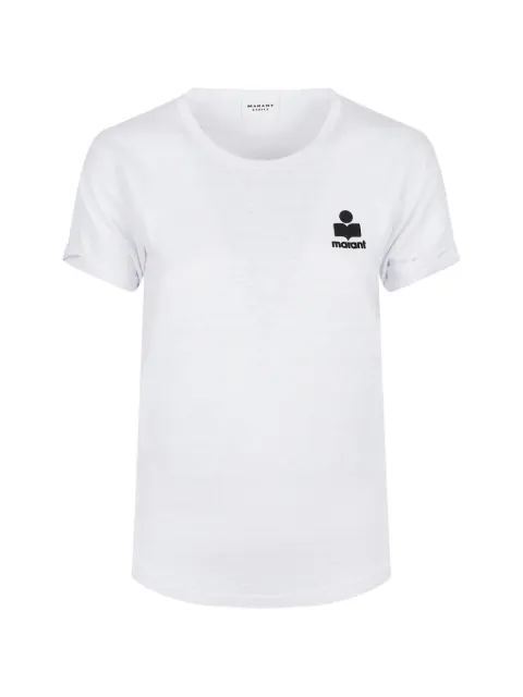 MARANT ÉTOILE Koldia logo T-shirt White TS0315FAA1N09E