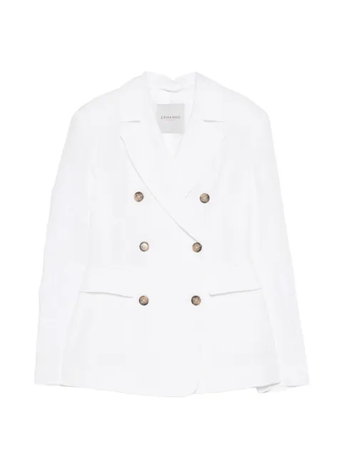 ERMANNO FIRENZE double-breasted blazer White D48EI011E32MF010
