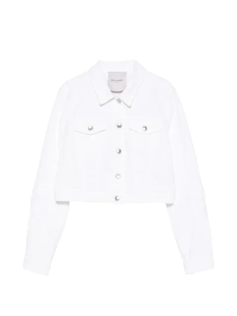 ERMANNO FIRENZE embroidered denim jacket White D48EI022REI4MF010
